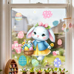 Easter Rabbit Flower Wall Stickers – Removable PVC Decals Wall Stickers Richie's