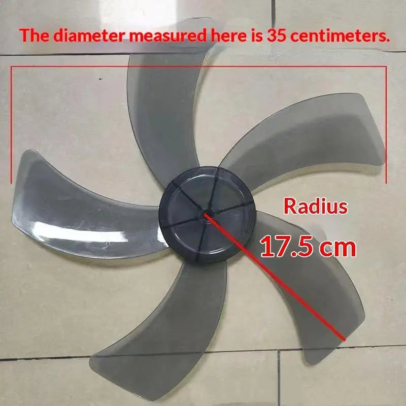 Universal Replacement Fan Blades 5-Blade Set 12–18 Inch with Nut Fan Blade Replacement Richie's 14inch