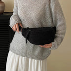 Women's Plush Faux Fur Crossbody Bag – Trendy Winter Shoulder Bag Crossbody Shoulder Bag Richie's