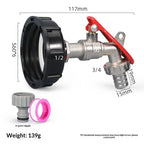 Brass IBC Tank Valve Faucet with Lock – 1/2 Inch Water Tap IBC Tank Valve Richie's A2
