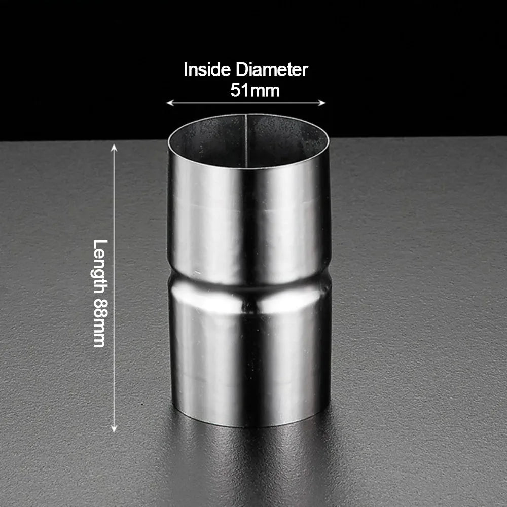 Stainless Steel Straight Pipe Coupling Adapter 51–102mm Pipe Coupling Adapter Richie's 51mm 16mm