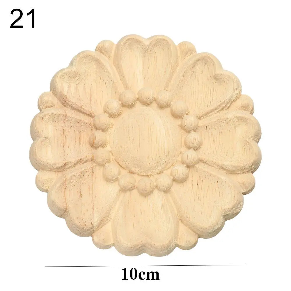 Wood Carved Floral Appliqué – Corner Furniture Frame Decoration Wood Carved Appliqué Richie's 21