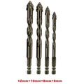4-Piece Sawtooth Eccentric Drill Bit Set – Concrete, Tile & Wood Masonry Drill Bit Set Richie's 4pcs
