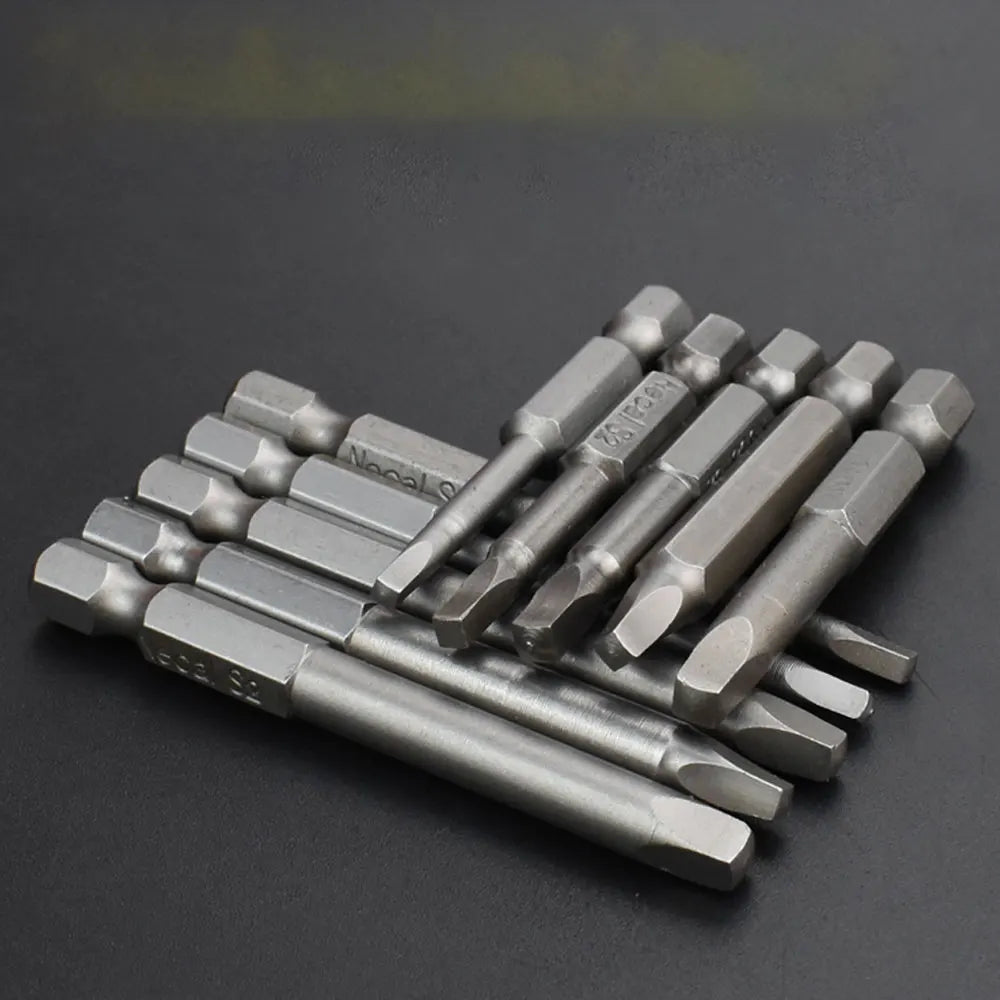 Magnetic Square Screwdriver Bit Set S2 Steel 50mm & 65mm SQ Screwdriver Bit Set Richie's