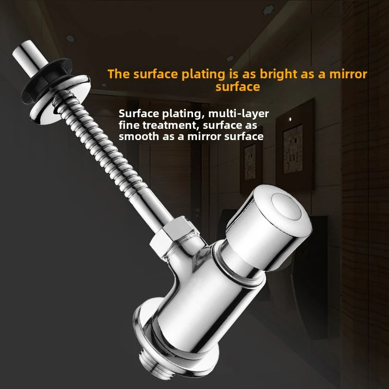 Brass Self-Closing Urinal Flush Valve | Hand Press Delay Urinal Flush Valve Richie's