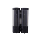 Wall-Mounted Manual Soap Dispenser – ABS Plastic White & Black Soap Dispenser Richie's Black Double Head