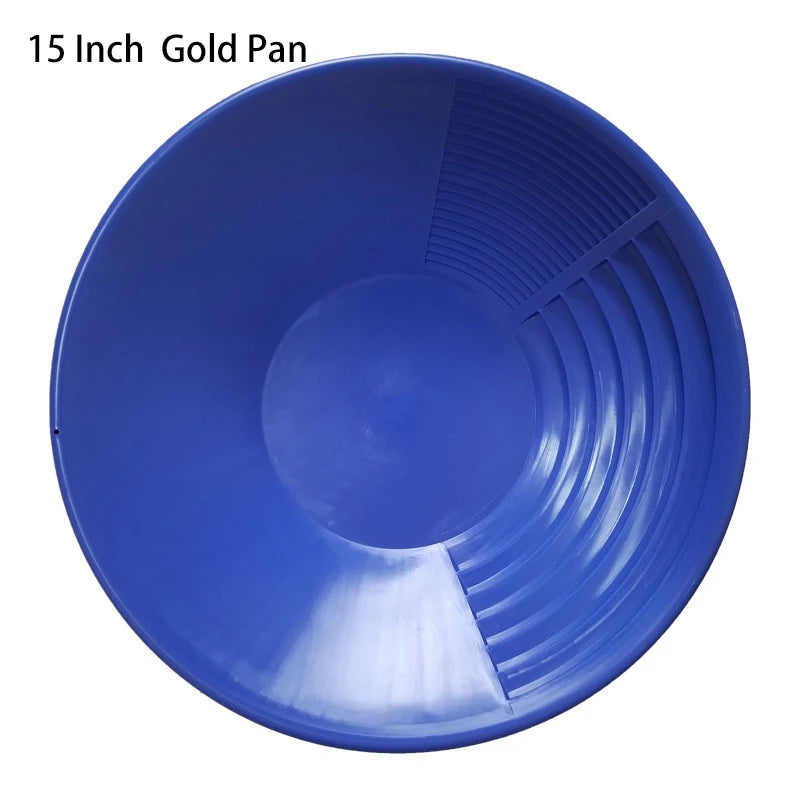 Gold Panning Pan & Sieve Set 10/14/15 Inch | Mining Kit Gold Panning Kit Richie's 1PC 15 inch Blue