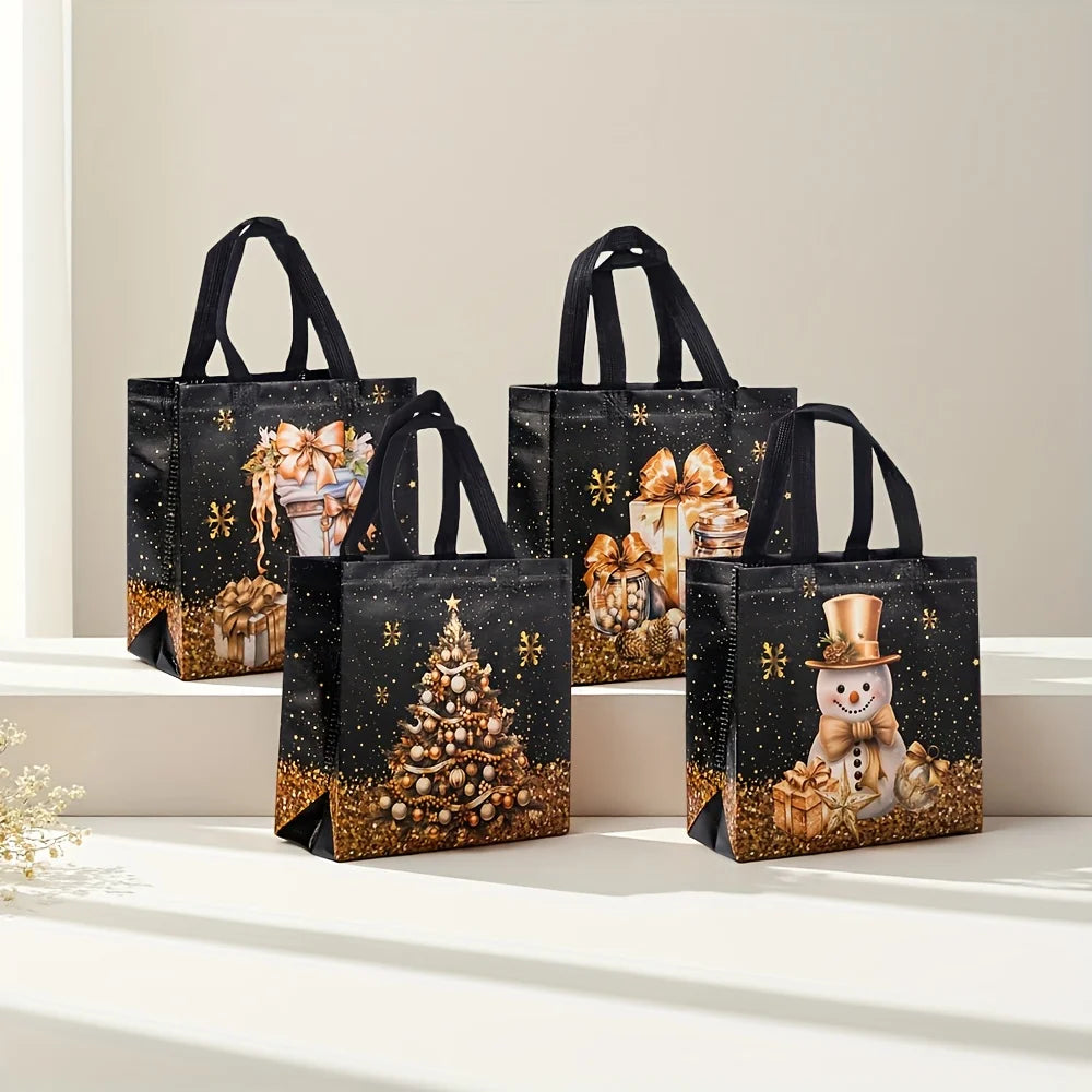 Christmas Gift Bags – Snowman, Tree & Stocking Non-Woven Totes Christmas Gift Bags Richie's