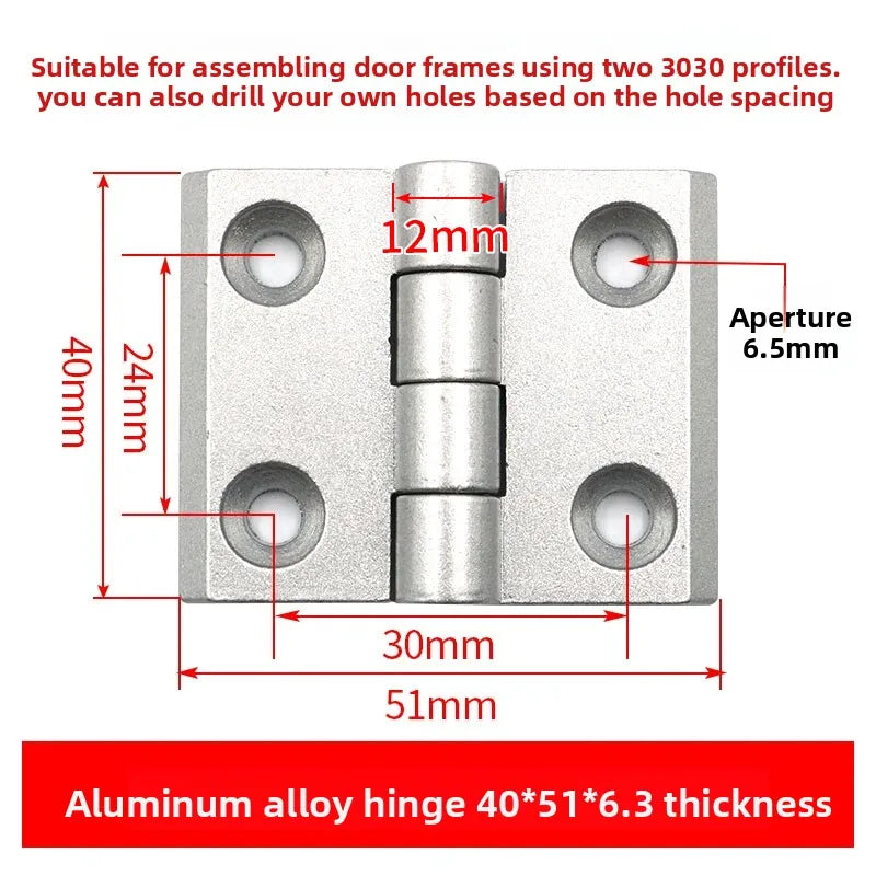 Aluminum Gun Stock Hinges 2020/3030/4040/5050 – Doors & Cabinets