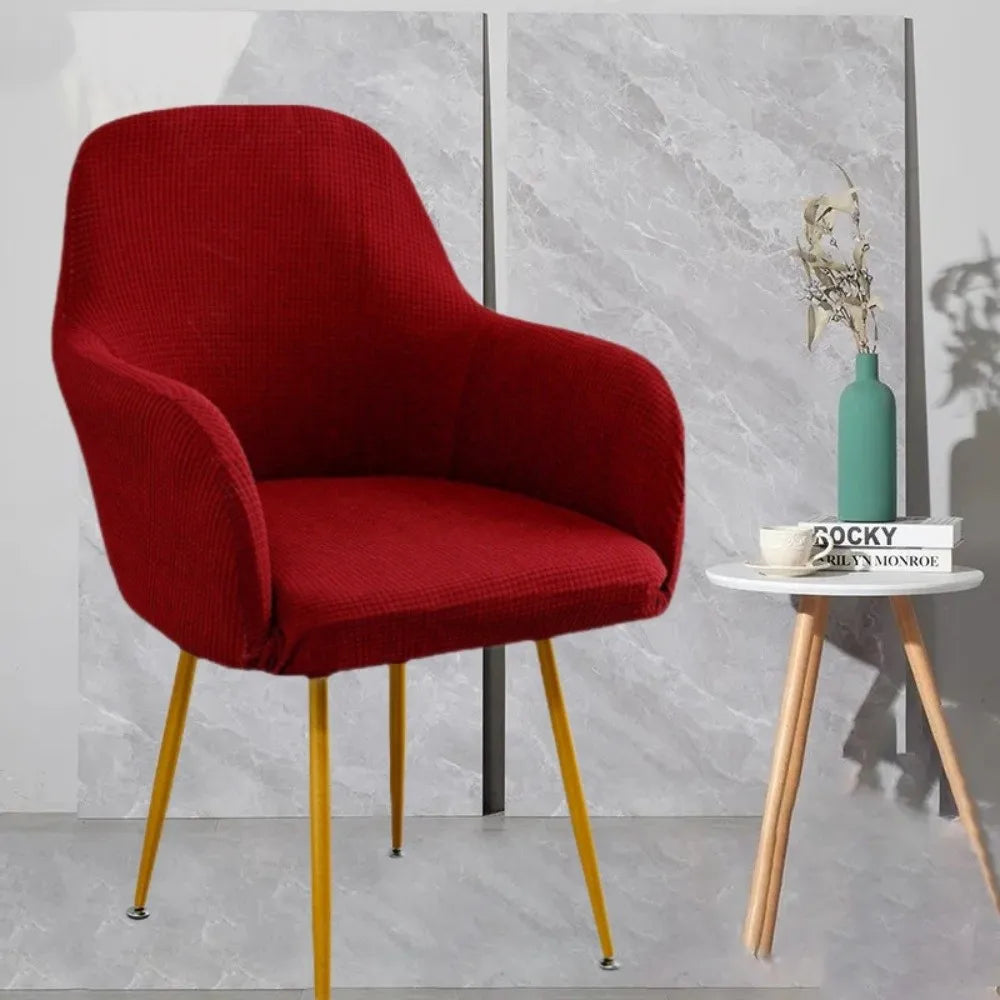 Elastic Polar Fleece High Arm Chair Cover – Armchair Slipcover Armchair Slipcover Richie's Red