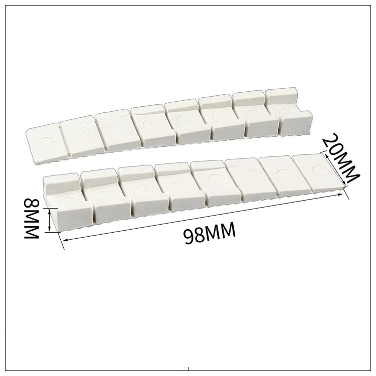 Rubber Wedge Shims Furniture Levelers – 4/10 Pcs, Cut-to-Fit Furniture Leveling Shims Richie's white 10 Pcs
