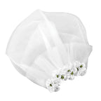 White Tulle Dog Bridal Veil – Lace Floral Pet Headdress Pet Bridal Veil Richie's
