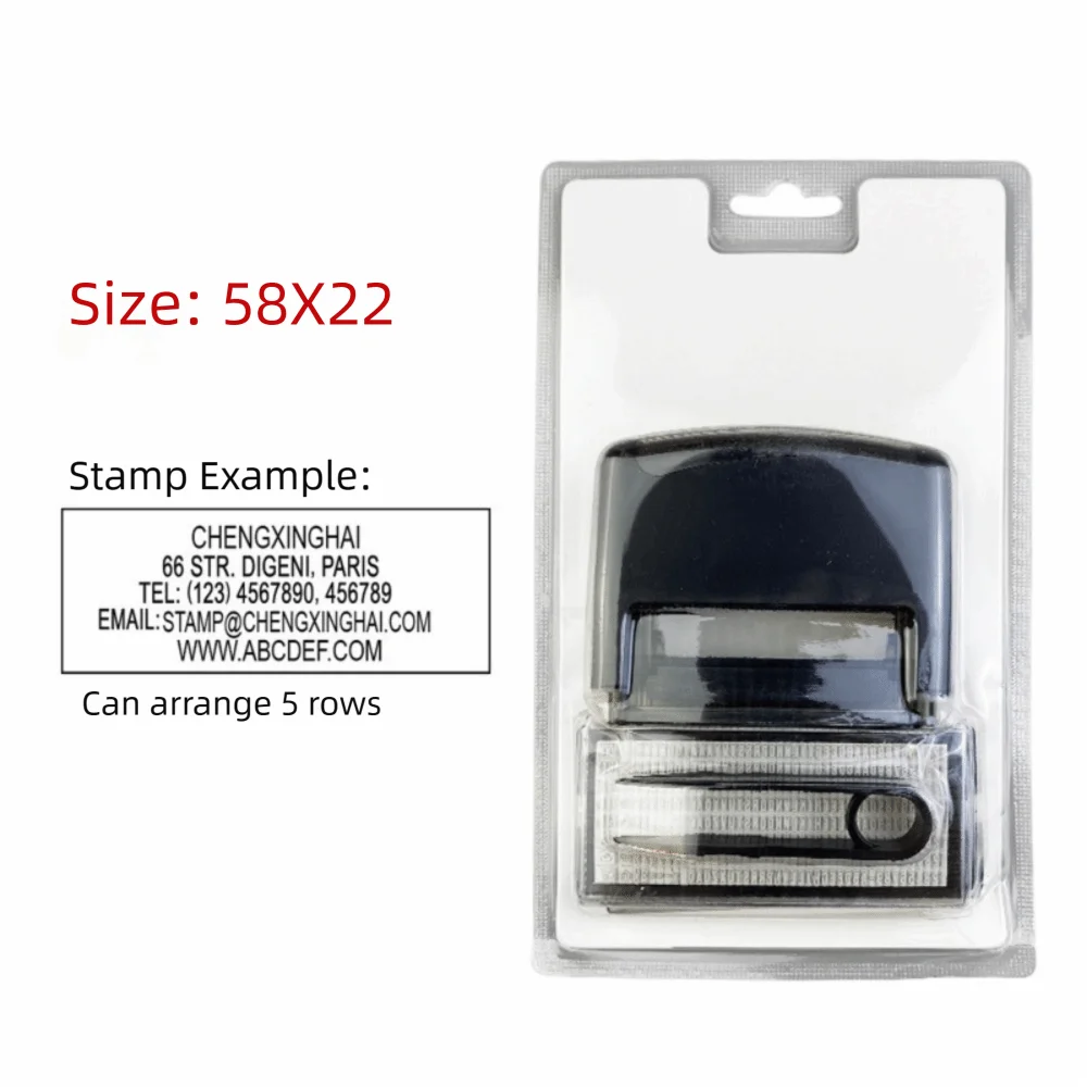 DIY Self-Inking Stamp Kit – Adjustable Multi-Size Monogram Set Self-Inking Stamp Kit Richie's Black-L