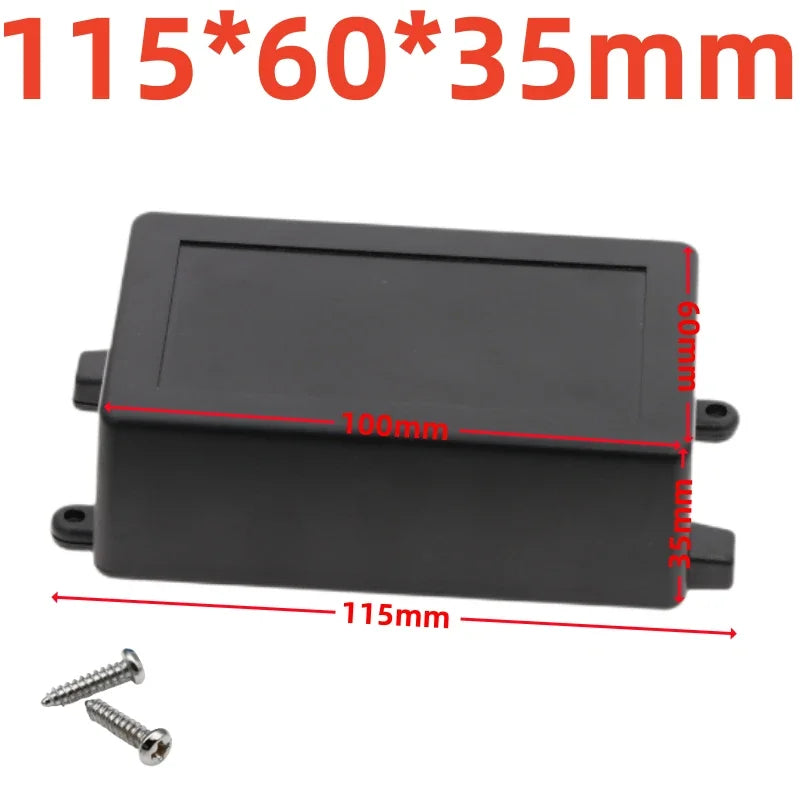 ABS Plastic Waterproof Electronic Project Box Enclosure Case Electronic Enclosure Box Richie's 115x60x35mm-black