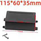 Waterproof ABS Plastic Project Box Electronic Enclosure Case Electronic Enclosure Box Richie's 115x62x35mm-Black