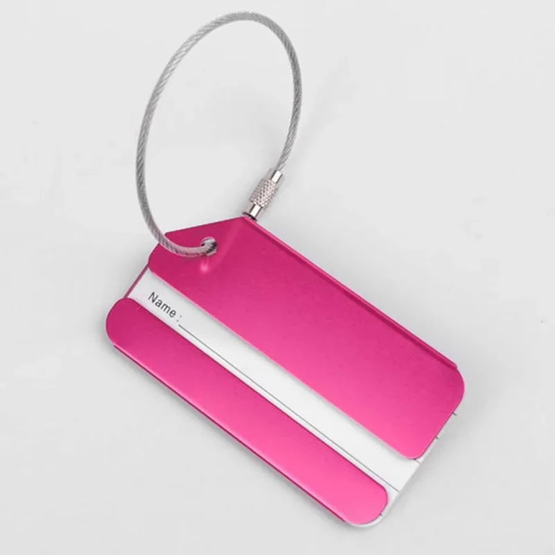 Aluminium Luggage Tag – Metal Name & Address Label Holder Luggage Tag Richie's