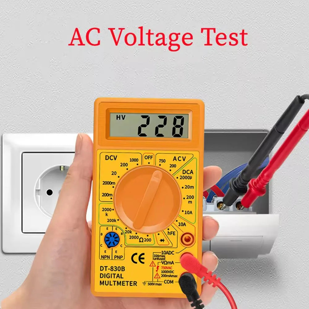 DT830B Digital Multimeter – Voltmeter, Ammeter & Circuit Tester Digital Multimeter Richie's