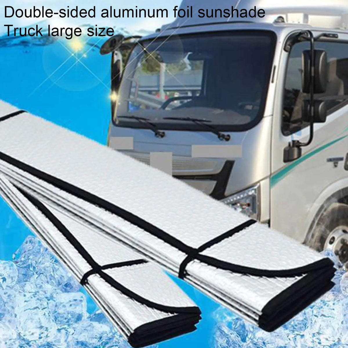 Truck Windshield Sun Shade – UV & Heat Blocking Sunshade Windshield Sun Shade Richie's