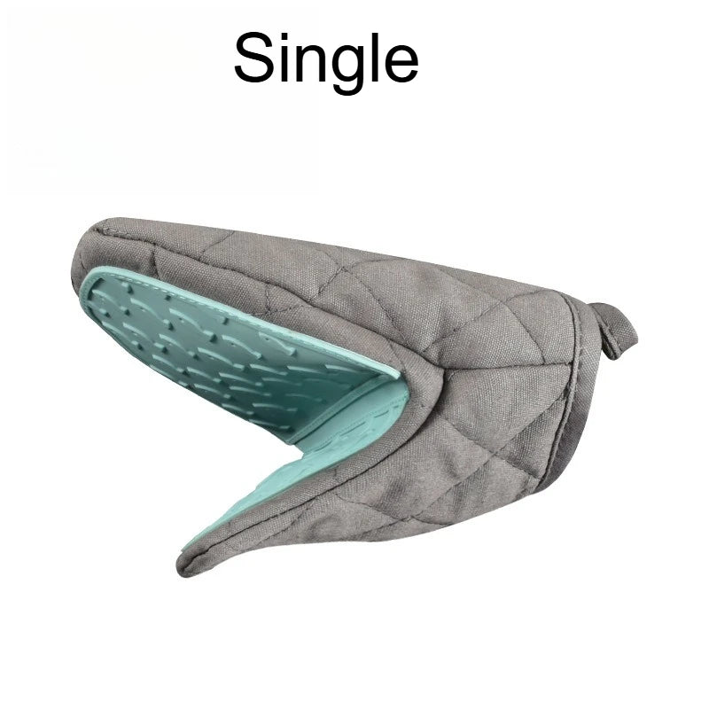 Fish-Shaped Silicone Oven Gloves – Non-Slip Kitchen Hand Grip Silicone Oven Gloves Richie's green 1pc