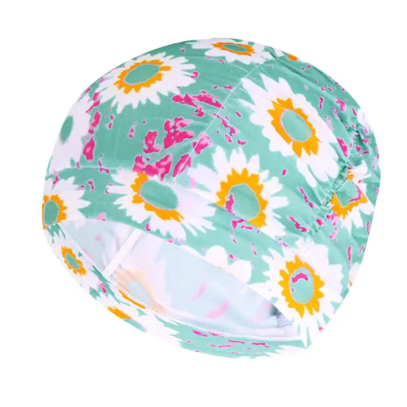 Women's Long Hair Swim Cap – Elastic Nylon Turban Bathing Cap Swim Cap Richie's 03