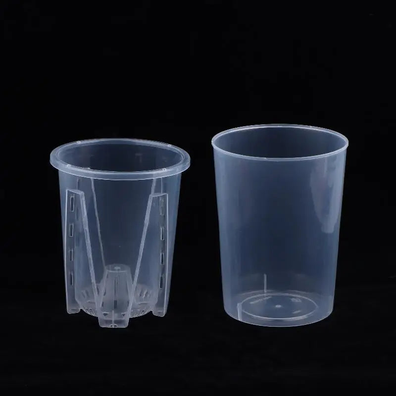 Self-Watering Transparent Plastic Flower Pot – Double Layer Self-Watering Planter Pot Richie's