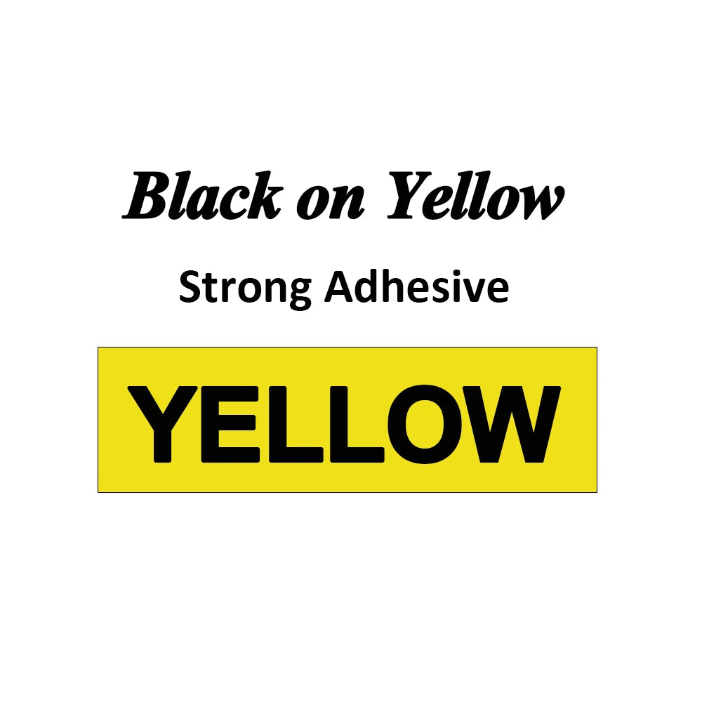 24mm Brother TZe-S251 Compatible Strong Adhesive Label Tape Label Tape Cartridge Richie's black on yellow 24mm