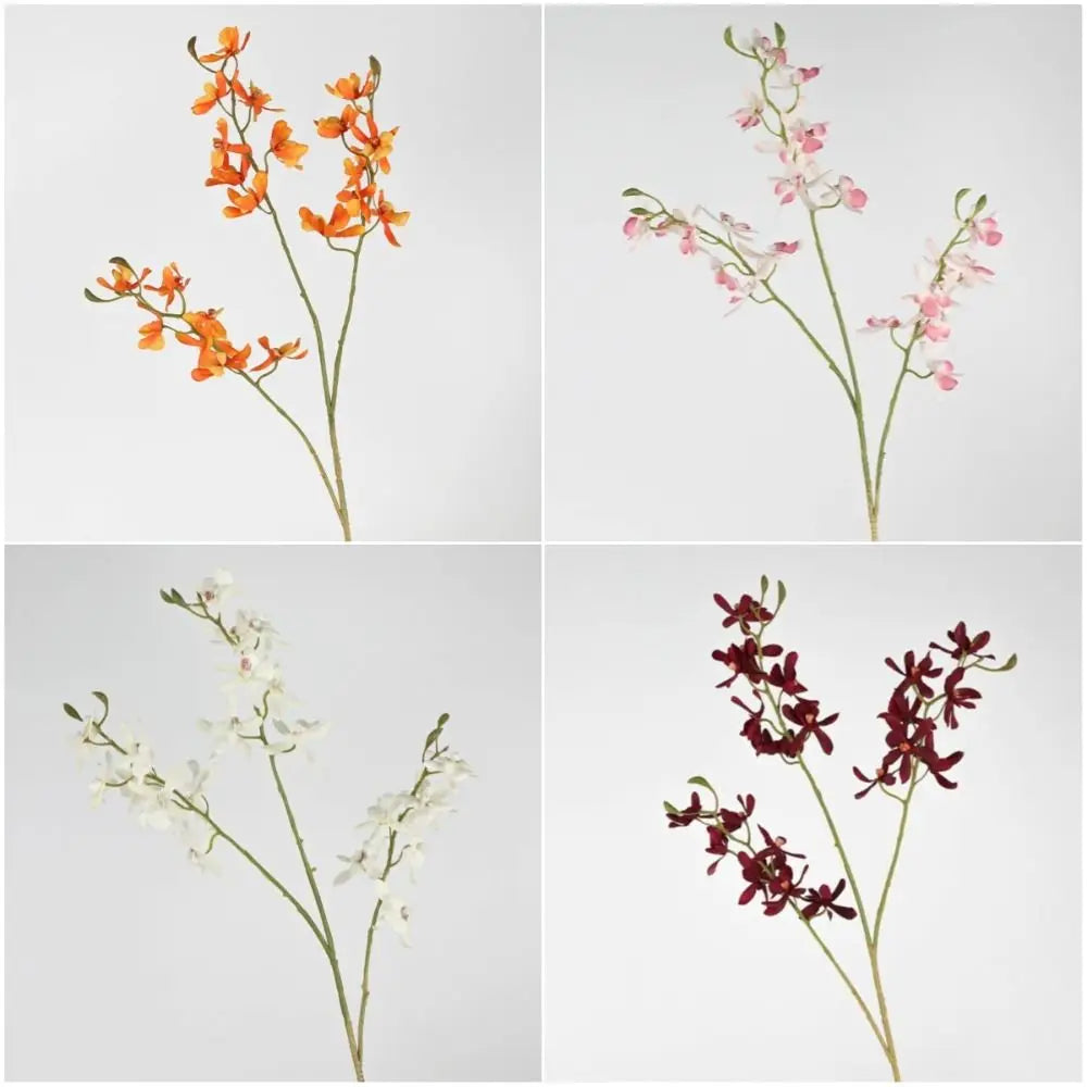 73cm Faux Butterfly Orchid Artificial Flower 3 Fork Stem Artificial Flower Stem Richie's