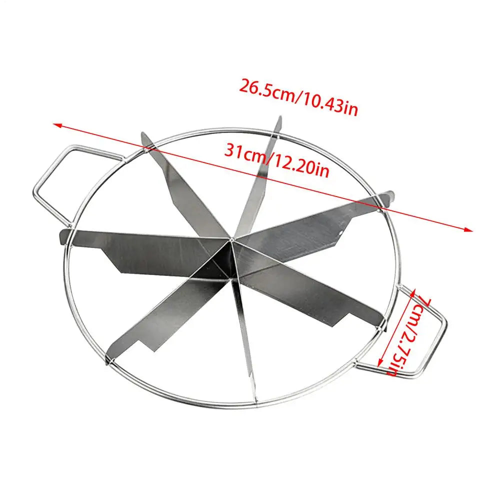 Stainless Steel Cake Divider Cutter – 6/7/8 Equal Slices Cake Portion Cutter Richie's 7 slice