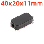 Waterproof ABS Plastic Project Box Electronic Enclosure Case Electronic Enclosure Box Richie's 40x20x11mm-Black