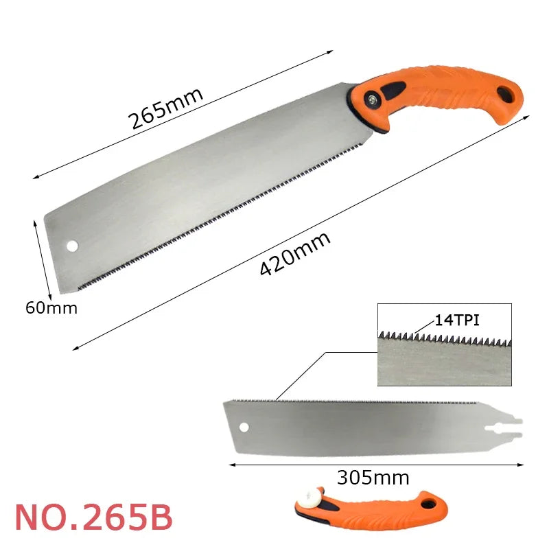 FATCOOL Pull Saw 3-Edge SK5 Steel – Wood, Bamboo & PVC Cutting Hand Pull Saw Richie's