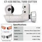CT-428 Close Quarters Tube Cutter 3/16"–1-1/8" Copper Brass Tube Cutter Tool Richie's