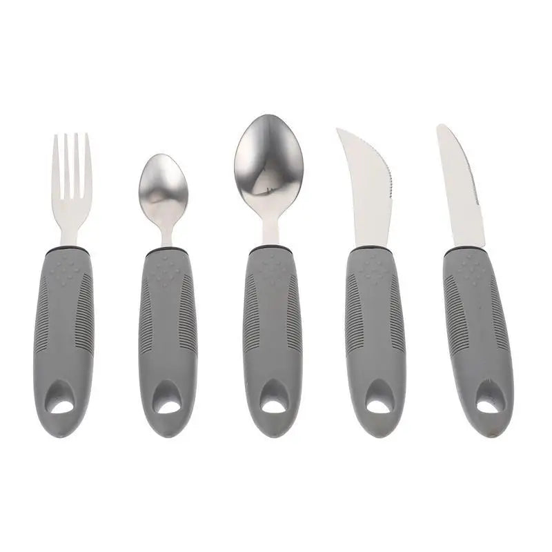 Adaptive Utensils Set – Bendable Spoon, Fork & Knife Kit Adaptive Cutlery Set Richie's 5pcs a set
