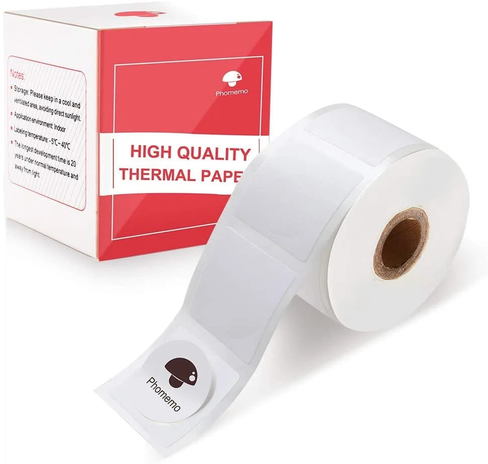 Phomemo M110/M200 Self-Adhesive Thermal Labels Roll 20–50mm Thermal Label Roll Richie's Round 20mm x 20mm