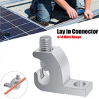 Pool Bonding Aluminum Lay-In Connector | 4–14 AWG, SS Screws Grounding Connector Richie's