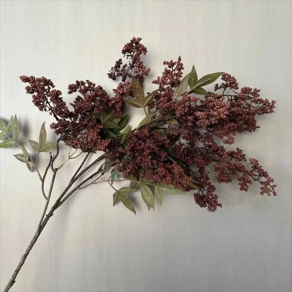 Artificial Nandina Berry Branch | 110cm Faux Floral Stem Artificial Floral Branch Richie's Coffee