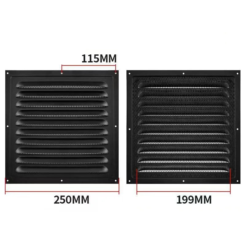 Square Iron Air Vent Grille Cover – Heating & Cooling Vents Air Vent Grille Richie's 250mm