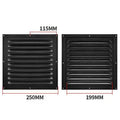 Square Iron Air Vent Grille Cover – Heating & Cooling Vents Air Vent Grille Richie's 250mm