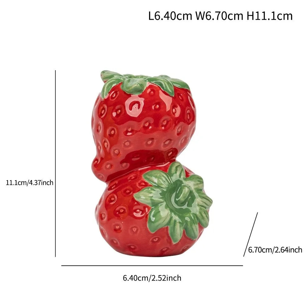 Ceramic Fruit Candle Holder Vase – Strawberry Lemon Orange Ceramic Candle Holder Richie's A