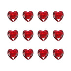 10Pcs Red Heart Glass Gems – Wedding & Party Table Scatter Party Table Decor Richie's