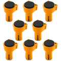 8-Piece Nylon Bench Dogs Set 19mm/20mm with EVA Rubber Inserts Workbench Bench Dogs Richie's 20mm