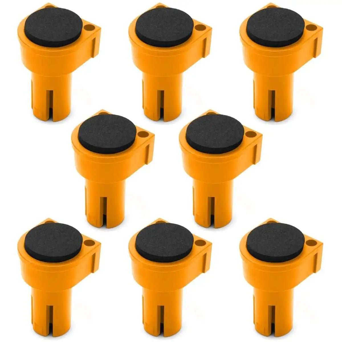 8-Piece Nylon Bench Dogs Set 19mm/20mm with EVA Rubber Inserts Workbench Bench Dogs Richie's 20mm