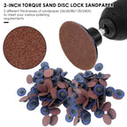 2-Inch Sanding Discs 5-Grit Grinder Kit 50/100 Pcs – Fast Grinding Sanding Disc Kit Richie's 100pcs 36-60-80-120-240grit