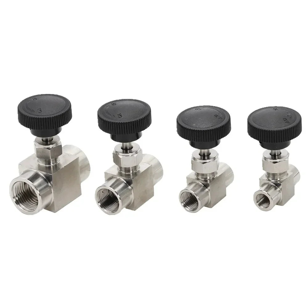 SS 304 Stainless Steel BSP Needle Valve 1/8" to 1/2" Needle Valve Richie's 1/2"
