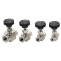 SS 304 Stainless Steel BSP Needle Valve 1/8" to 1/2" Needle Valve Richie's 1/2"