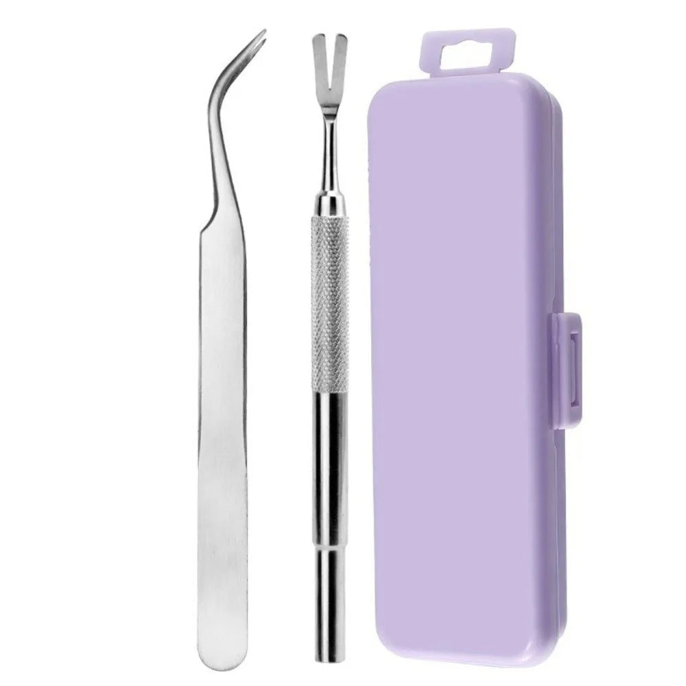 Stainless Steel Tick & Lice Remover Tweezer Set – Dogs & Cats Pet Grooming Tool Richie's 2pcs Set-C