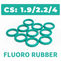 Green FKM O-Rings CS 1.9/2.2/4mm Fluoro Rubber Sealing Gaskets Rubber Sealing O-Rings Richie's OD120xCS1.9-8pcs