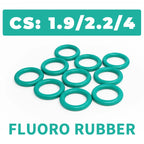 Green FKM O-Rings CS 1.9/2.2/4mm Fluoro Rubber Sealing Gaskets Rubber Sealing O-Rings Richie's OD120xCS1.9-8pcs