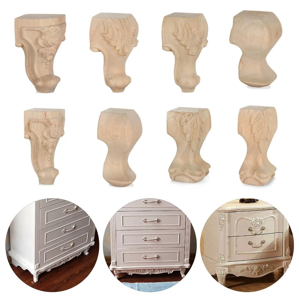 Vintage Wood Carved Furniture Legs European Cabinet Feet Wood Furniture Legs Richie's