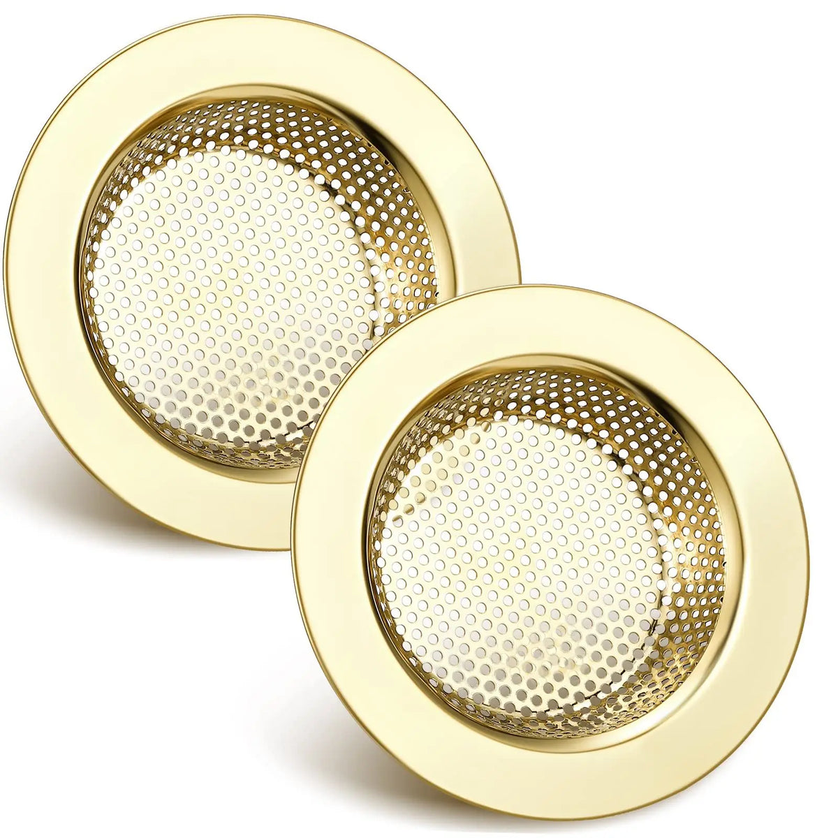 2-Pack Stainless Steel Kitchen Sink Strainer & Drain Filter Sink Drain Strainer Richie's Gold 2pcs
