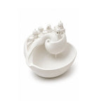 Conch Shell Catchall Bowl Spiral Divider Desktop Organizer Tray Decorative Organizer Tray Richie's White